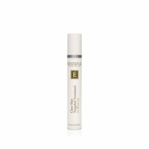 A tube of Eminence Organics Clear Skin Targeted Treatment on a white background.