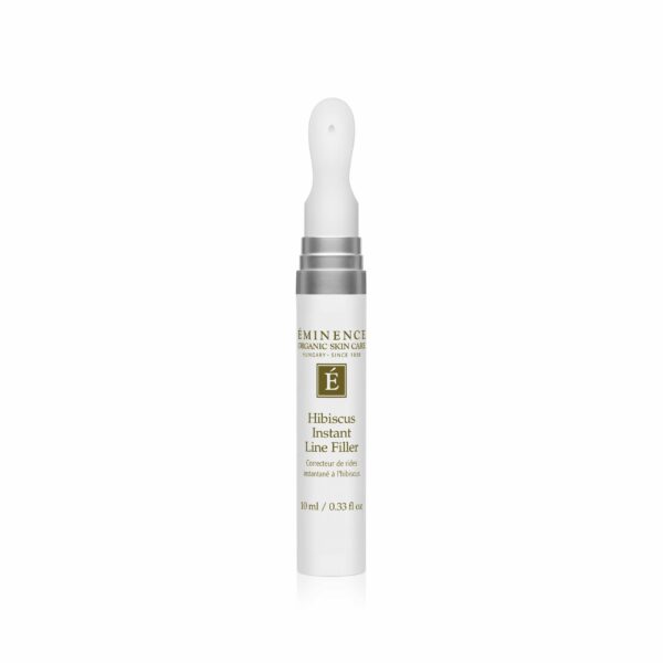 Eminence Organics Hibiscus Instant Line Filler hyaluronic acid eye serum.