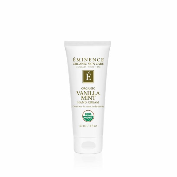 Eminence Organics Vanilla Mint Hand Cream.