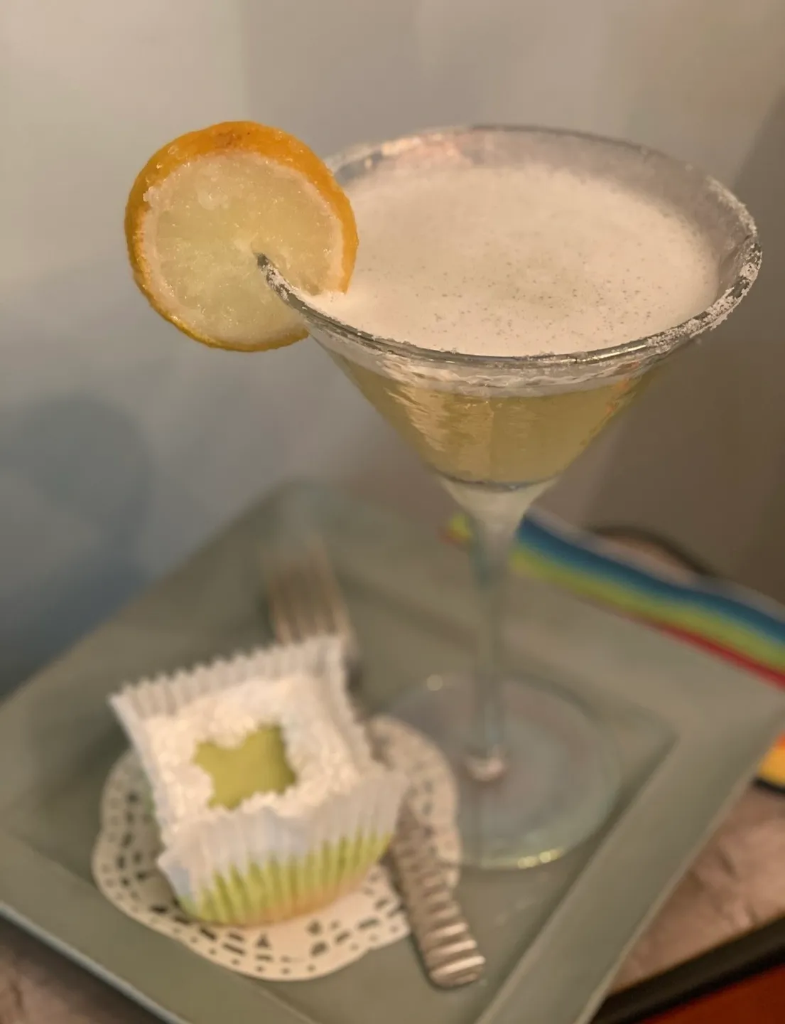 A close up of a drink in a glass